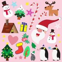 Christmas theme element for love