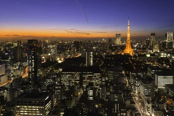 Foto op Aluminium Tokyo  Tower, Tokyo, Japan © somchaij