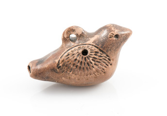 clay made toy whistle figure