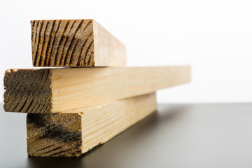 Three wooden planks