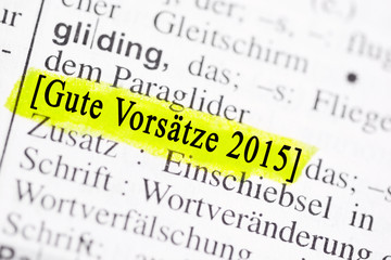 Gute Vorsätze 2015