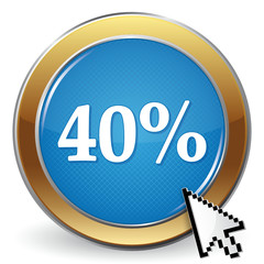 40 PERCENT ICON