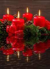 Adventkranz zu Weihnachten