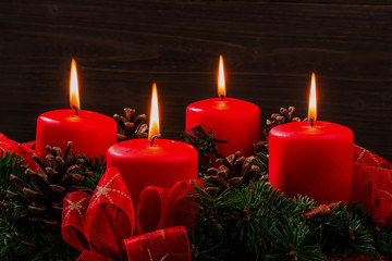 Adventkranz zu Weihnachten