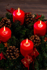 Adventkranz zu Weihnachten