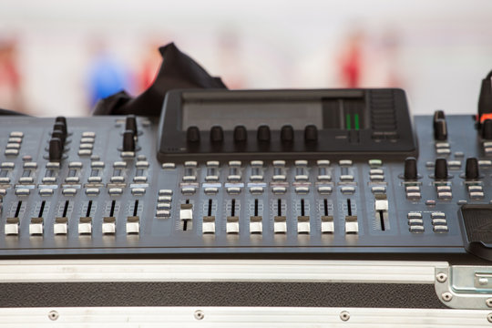 musical equipment for stage sound on concert