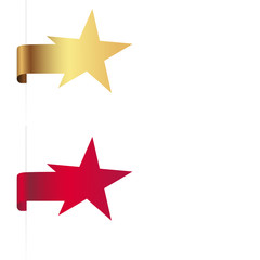 ribbon / sticker set star