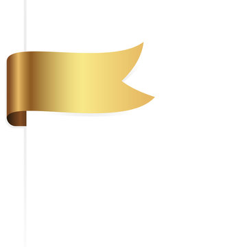 golden ribbon / sticker