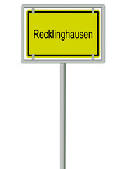 Recklinghausen - Ortsschild