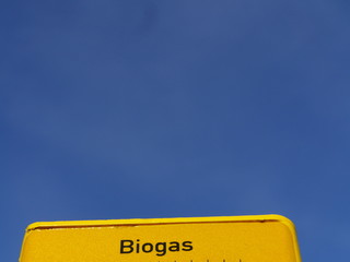 biogas sign