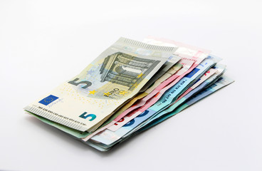 Euro banknotes