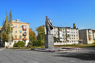 Памятник Ленину в Новомосковске Днепропетровской области