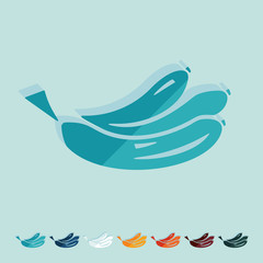 Flat design: banana