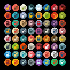 Flat design: gas station