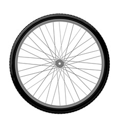 Drawing bicycle wheel - obrazy, fototapety, plakaty