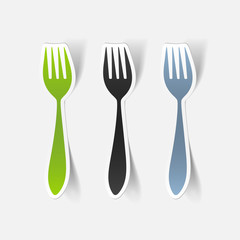 realistic design element: fork