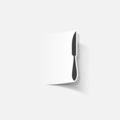 realistic design element: knife