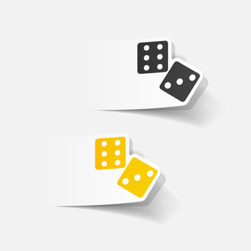 realistic design element: dice