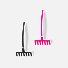 realistic design element: rake