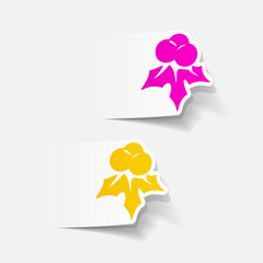 realistic design element: holly berries