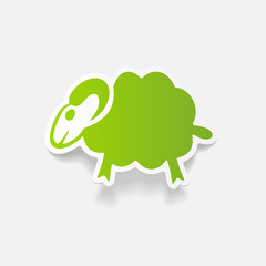 realistic design element: sheep