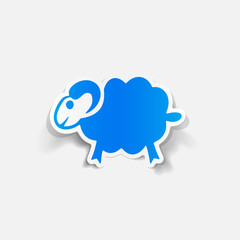 realistic design element: sheep