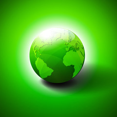 Green World Icon Symbol