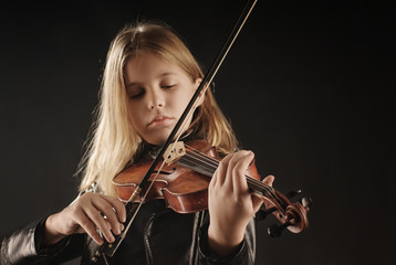 Girl Playing the Violin