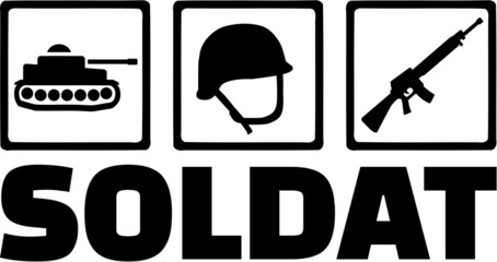 Soldier Icons Tank Helmet Soldat