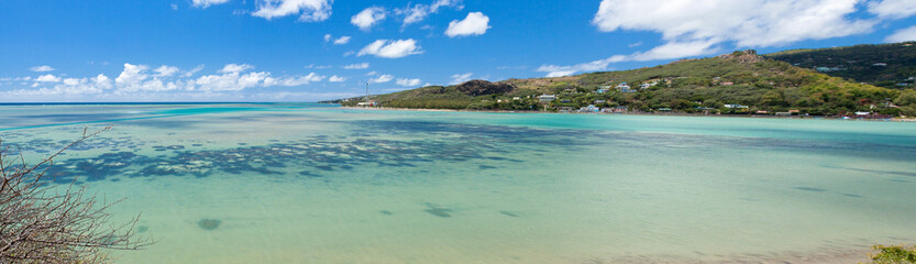 Obraz premium panorama de la baie aux huitres, Rodrigues.