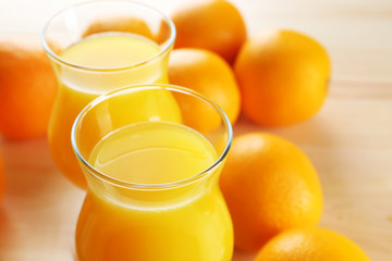 Freshly squeezed orange juice, close-up