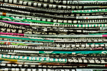 Stack of newspapers
