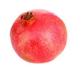 Fototapeta na wymiar Juicy ripe pomegranate, isolated on white