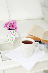 Apartment interior and decor in gentle tones