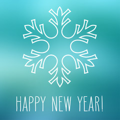 Snowflake and Happy New Year