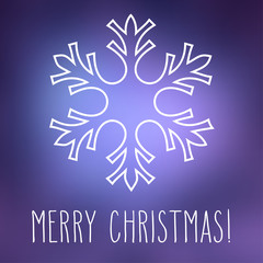 Snowflake and Merry Christmas