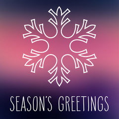 Snowflake and Season's Greetings