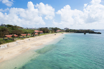 沖縄のビーチ・渡具知ビーチ