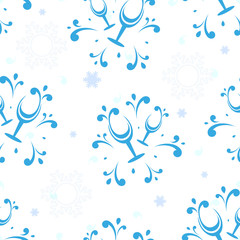 holiday seamless background,  vector illustration