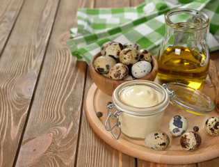 Mayonnaise from quail eggs
