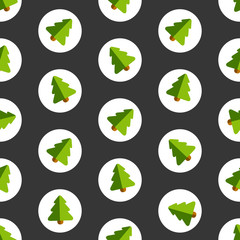 Obraz premium BluePatternChristmasTree02