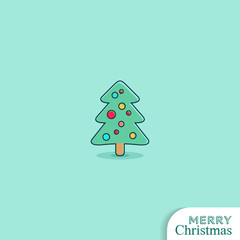 Fototapeta premium Christmas tree card