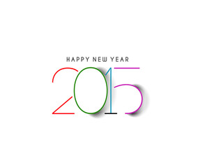 New Year 2015 text design