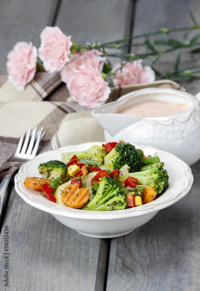 Canvas Prints healthy breakfast: vegetable salad