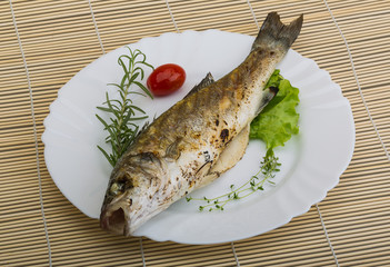 Grilled seabass