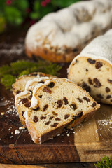 Festive Christmas German Stollen Bread