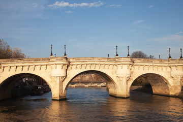 Fototapeta na wymiar Parisian bridge Pont Neuf, France.