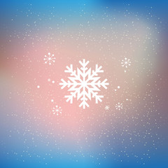Fototapeta premium Vector snowflakes set for Christmas design background.