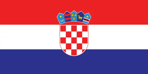 Fotobehang Flag of Croatia © 29mokara