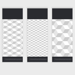 Obraz premium Flyer template back and front design.